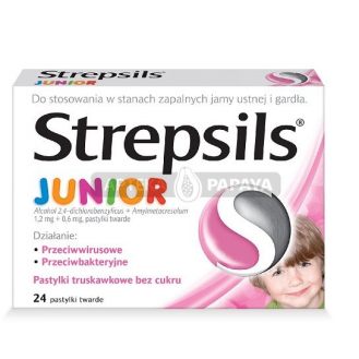 Strepsils Junior, pastylki...