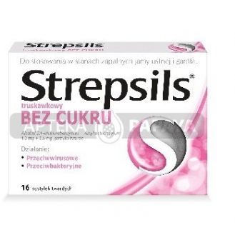 Strepsils Truskawkowy bez...