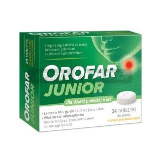 Orofar Junior, tabletki do...