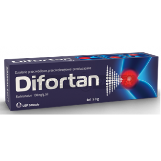 Difortan, 100 mg/g, żel, 50...