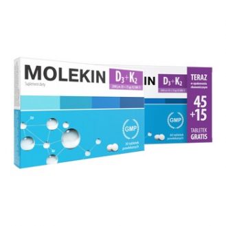 Molekin D3 + K2, tabletki...