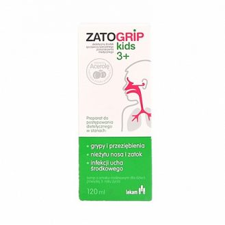 Zatogrip kids 3+, syrop o...