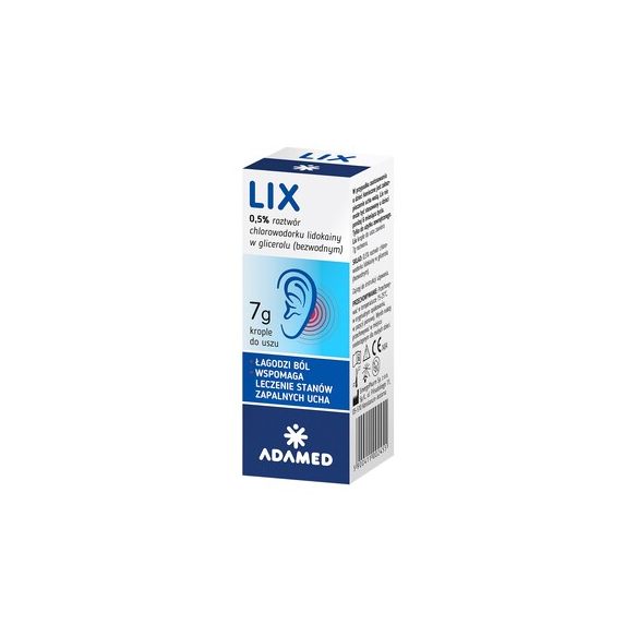 Lix, krople do uszu, 7 g