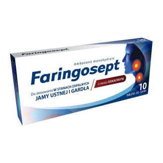 Faringosept 10 mg, tabletki, 10 szt