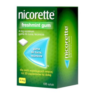 Nicorette Freshmint Gum,...