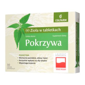 Pokrzywa, tabletki, 30 szt