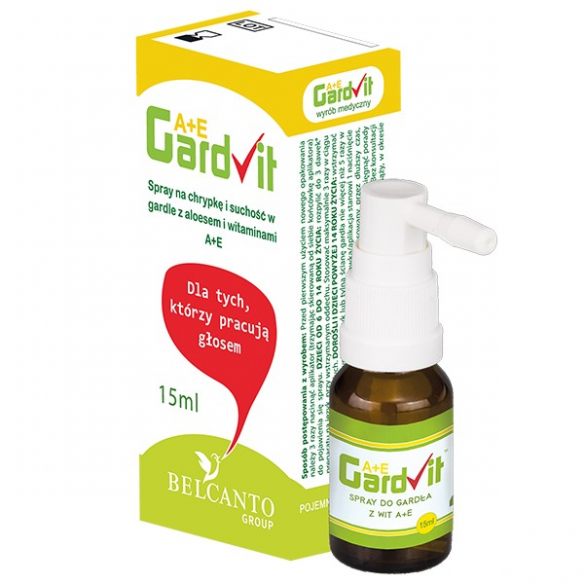 GardVit Olive A + E, spray do gardła, 15 ml