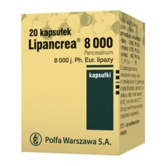 Lipancrea, kapsułki 8000...