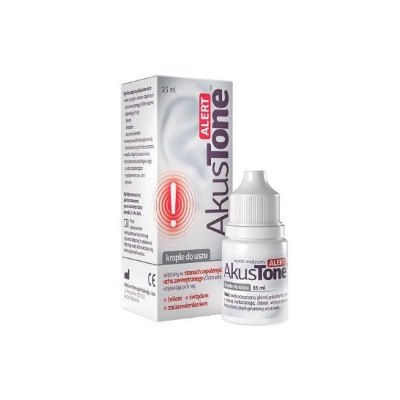 Akustone Alert, krople do uszu, 15ml
