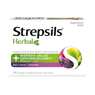 Strepsils Herbal, Bez...