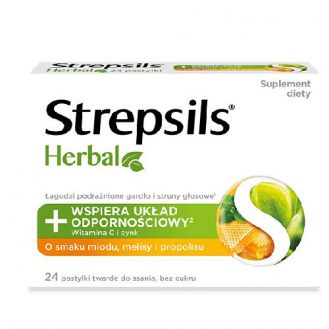 Strepsils Herbal, o smaku...