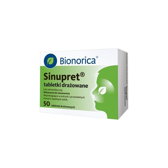Sinupret, tabletki drażowane, 50 szt
