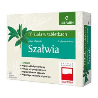 Szałwia, tabletki...