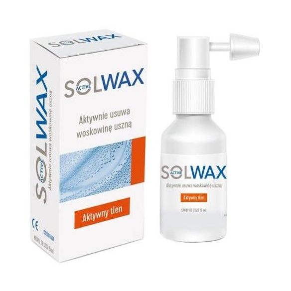 Solwax active, spray do uszu, 15 ml
