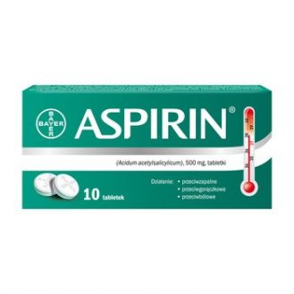 Aspirin, tabletki, 500 mg,...