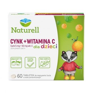 Naturell Cynk + Witamina C,...