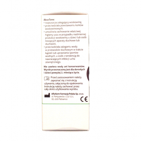 Akustone, spray do uszu, 15 ml