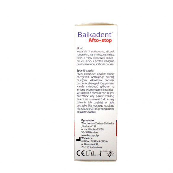 Baikadent Afto-stop, spray do ust, 30ml