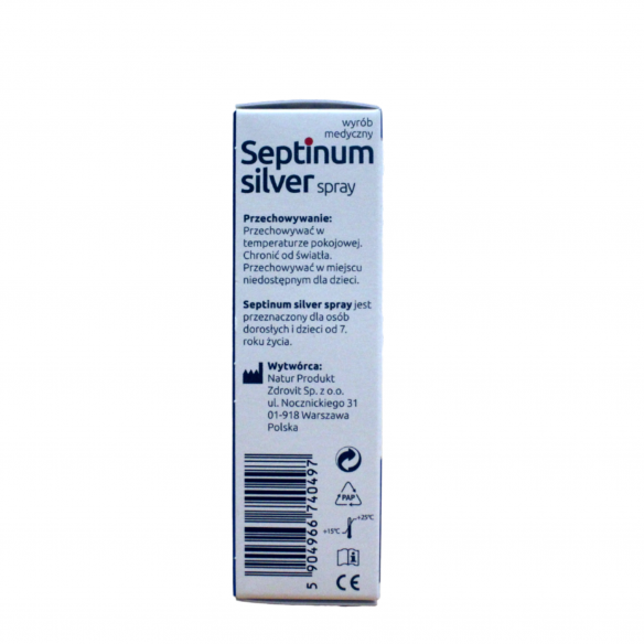 Septinum Silver, spray do gardła, 30ml
