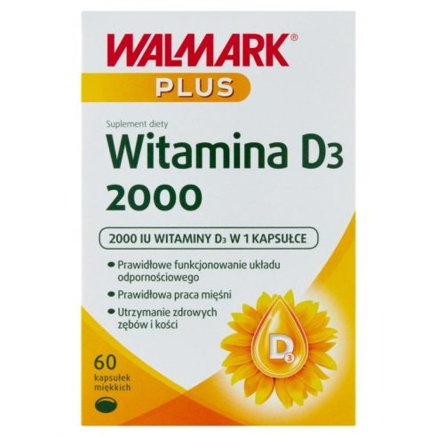 Walmark Plus Witamina D3 2000, kapsułki, 60szt