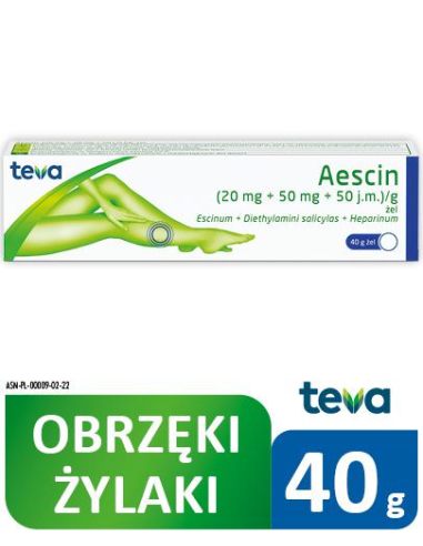 Aescin, żel, 40 g