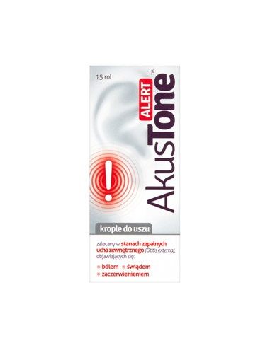 Akustone Alert, krople do uszu, 15ml