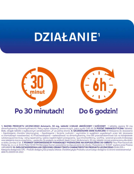 Aviomarin, tabletki, 5szt