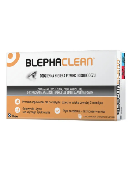 Blephaclean, chusteczki, 20 szt
