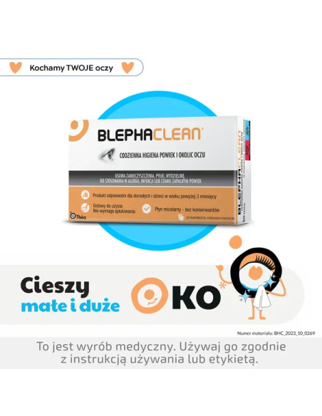 Blephaclean, chusteczki, 20 szt