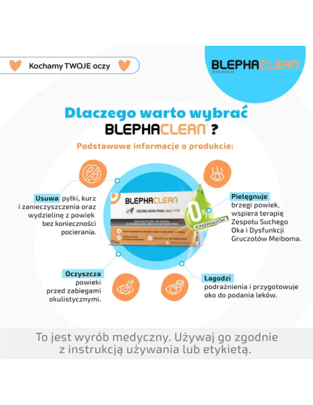 Blephaclean, chusteczki, 20 szt