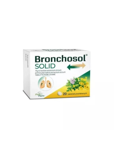 Bronchosol Solid, tabletki powlekane, 20szt
