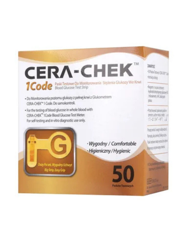 Cera-chek 1 Code, test paskowy, 50 szt.
