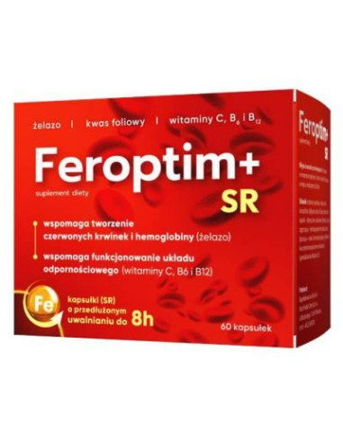 Feroptim+ SR, kapsułki, 60szt