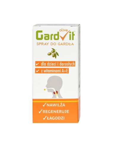 GardVit Olive A + E, spray do gardła, 15 ml
