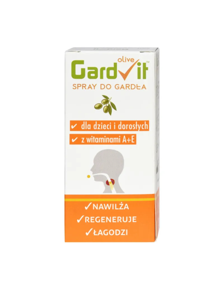 GardVit Olive A + E, spray do gardła, 15 ml