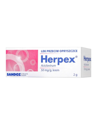 Herpex 5%, krem, 2 g