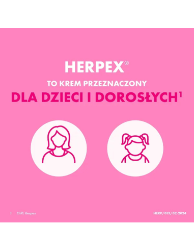 Herpex 5%, krem, 2 g