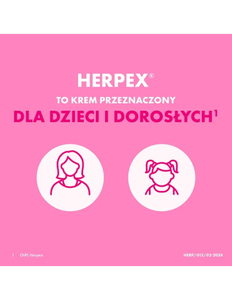 Herpex 5%, krem, 2 g