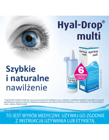 Hyal Drop Multi, krople do oczu, 10 ml