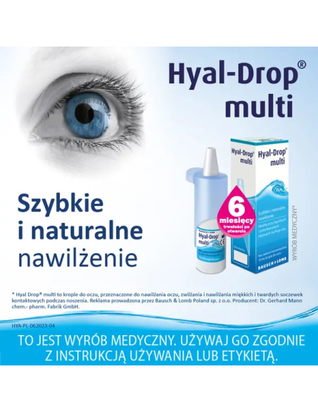Hyal Drop Multi, krople do oczu, 10 ml