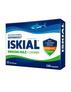 Iskial Immuno Max + czosnek, kapsułki, 120 szt
