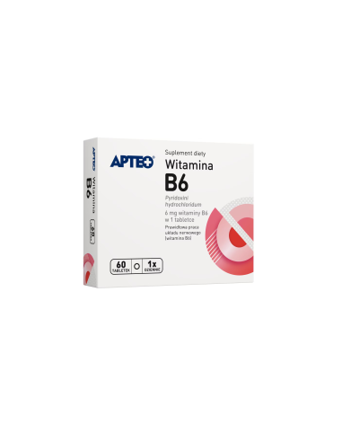 Apteo, Witamina B6, tabletki, 60szt