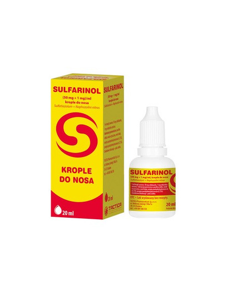 Sulfarinol, krople do nosa, 20ml