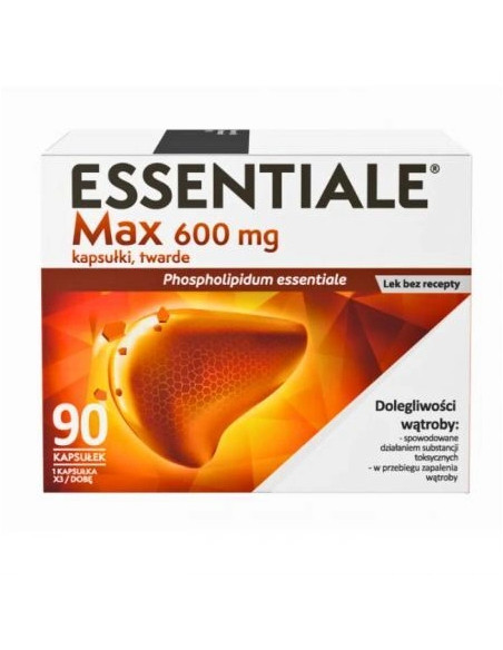 Essentiale Max 600mg, kapsułki, 90szt