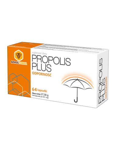Propolis Plus, kapsułki, 64 szt
