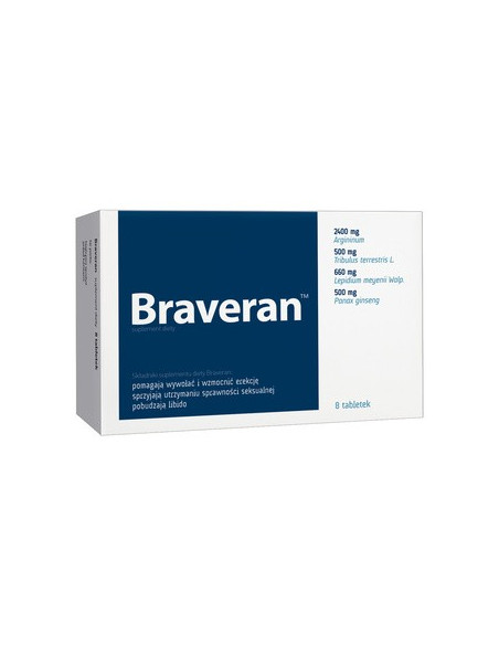 Braveran, tabletki, 8szt