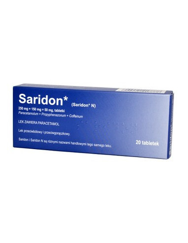 Saridon 20 tabl. IMPORT ~992