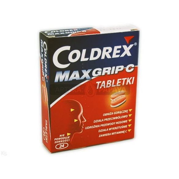 Coldrex Maxgrip, tabletki, 24 szt
