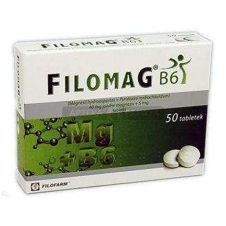 Filomag B6, 40 mg + 5 mg,...