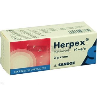 Herpex 5%, krem, 2 g